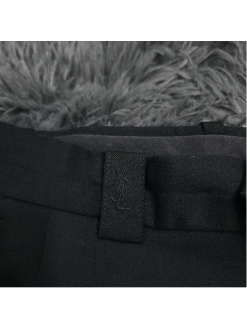 YSL Yves Saint Laurent Dress Pants Slacks Mens 34×26 Gray Wool